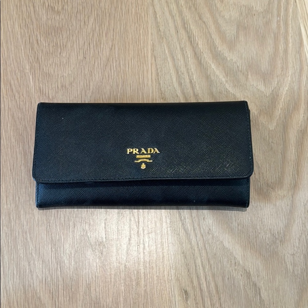 Prada Large Saffiano Leather Wallet